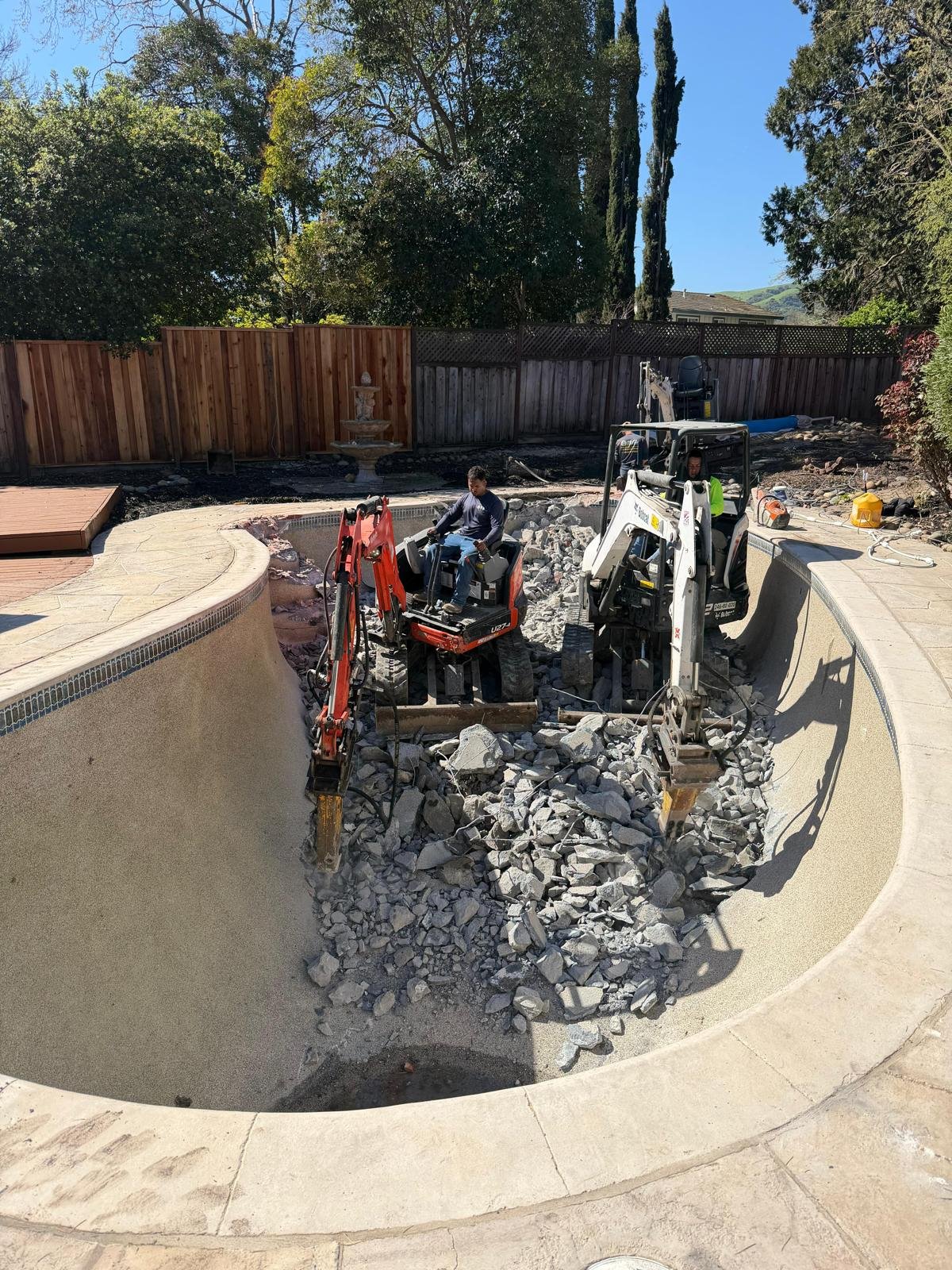 Pool removal Bay Area