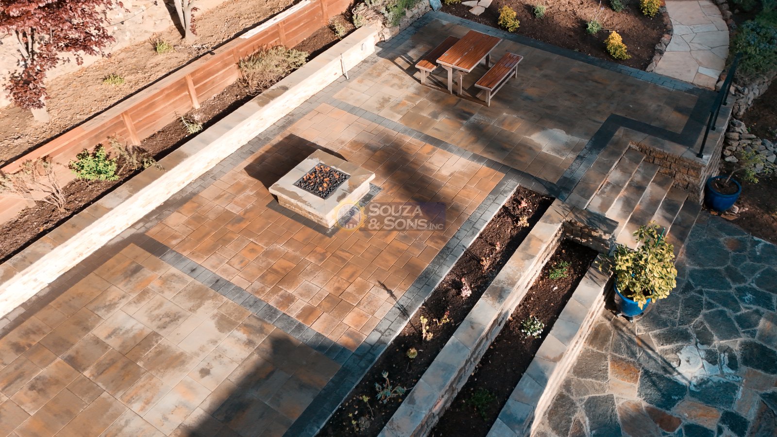 Paver installation project — Souza & Son's Inc