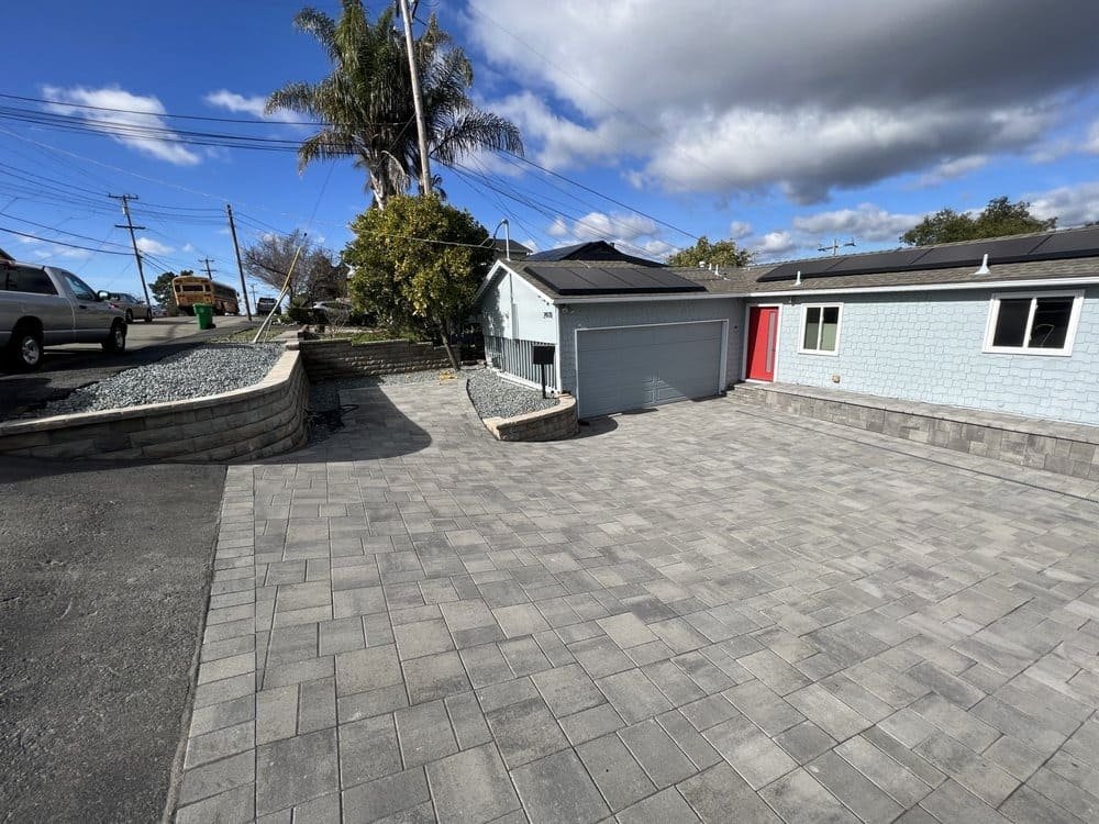 Outdoor paver space